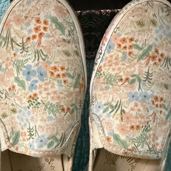 KEDS X RIFLE PAPER Co Double Decker Meadow Sneaker - Women's 8.5M, Pink Multi - Picture 5 of 9